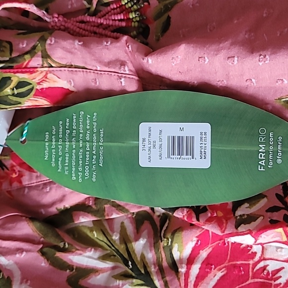 FARM RIO Aura Floral Cotton Skater Mini Dress - Picture 12 of 13